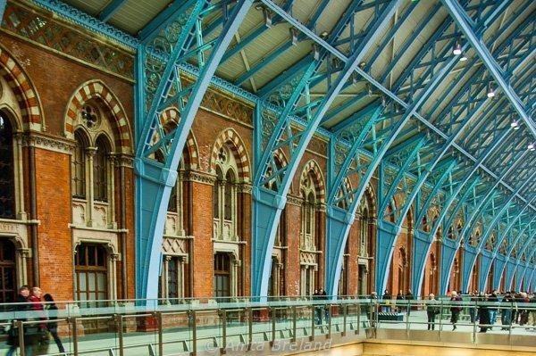 The great steel-and-glass train shed of St Pancras station, London — built by Butterley Engineering